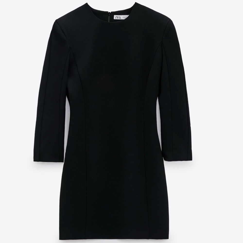 Zara Shoulder Pads Mini Dress Size XS